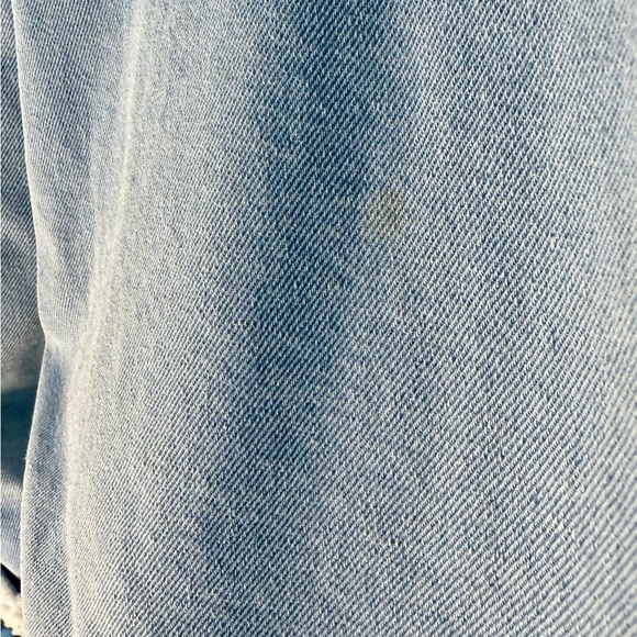 Cozy Ashley Vintage Charm Oversized Denim Sherpa Lined Jacket - Picture 5 of 5